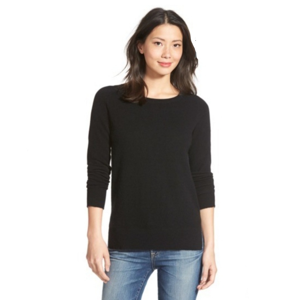 100% cashmere black Halogen sweater